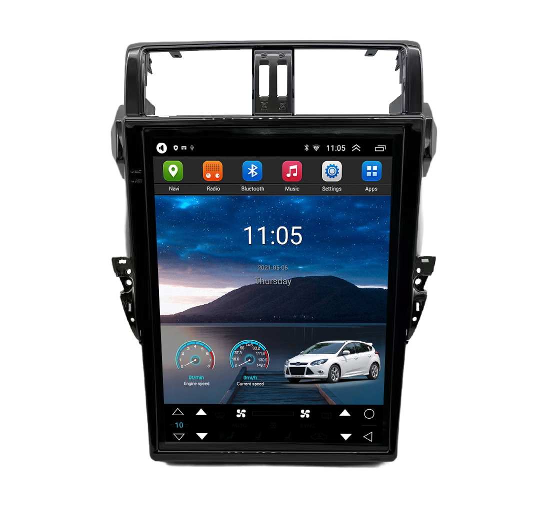 15 Inch Tesla Screen For Toyota Prado 2014-2017 Android 13.0 Car Radio Player GPS Navi Auto Stereo Multimedia Video DSP Carplay 4G SIM
