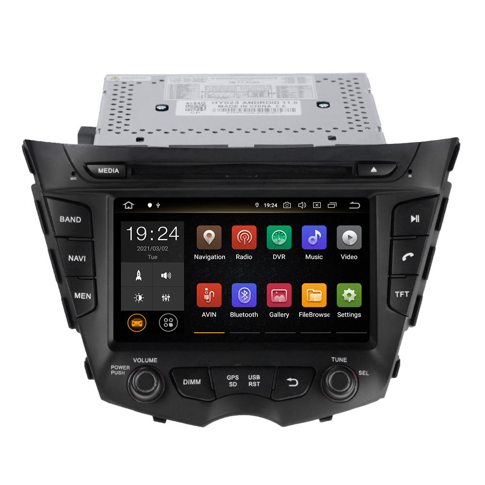 9.0 Inch Tesla Screen For Hyundai Veloster 2011-2017 Android 13.0 Car Radio Player GPS Navi Auto Stereo Multimedia Video DSP Carplay 4G SIM