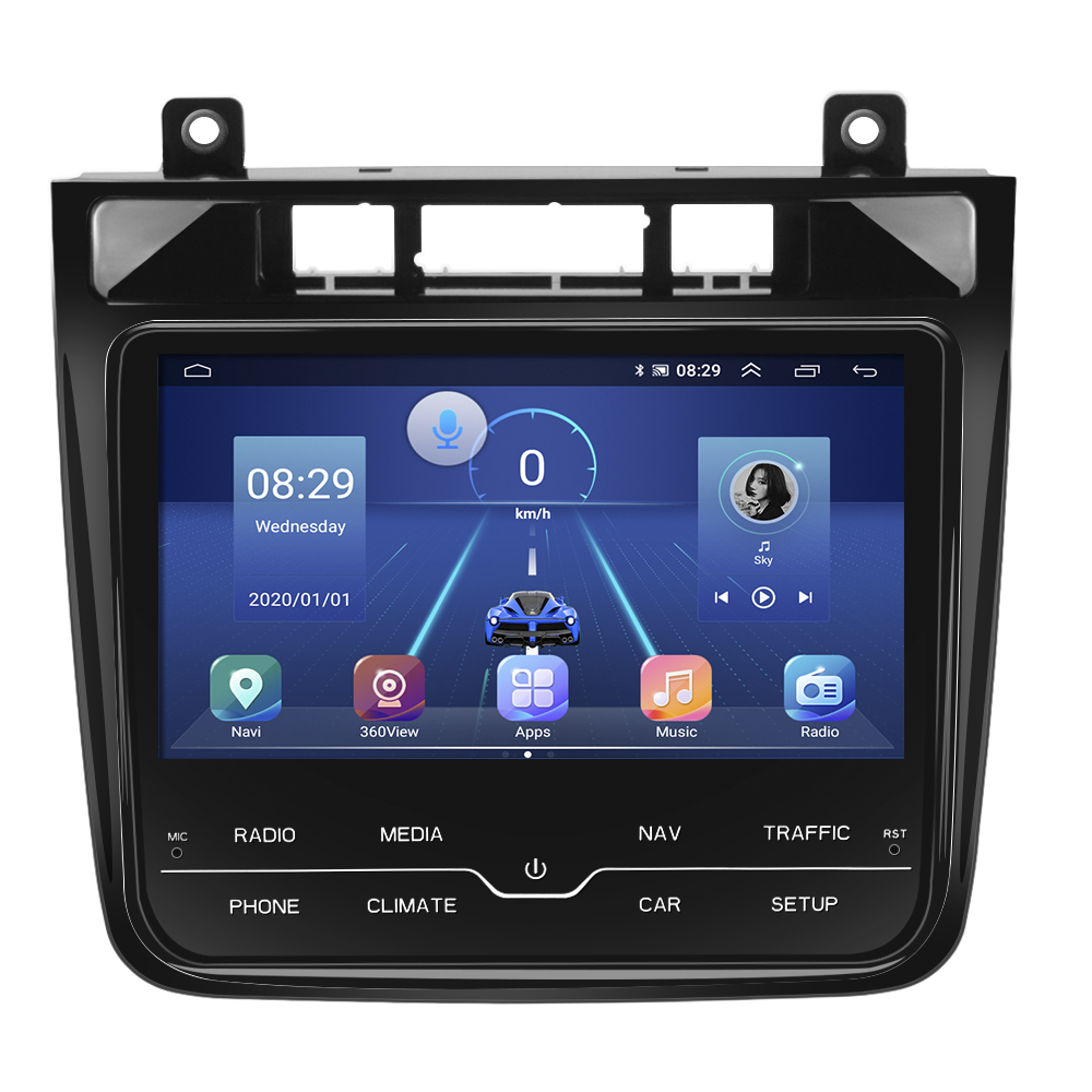 8.4 Inch Tesla Screen For Volkswagen Touareg 2011-2017 Android 13.0 Car Radio Player GPS Navi Auto Stereo Multimedia Video DSP Carplay 4G SIM