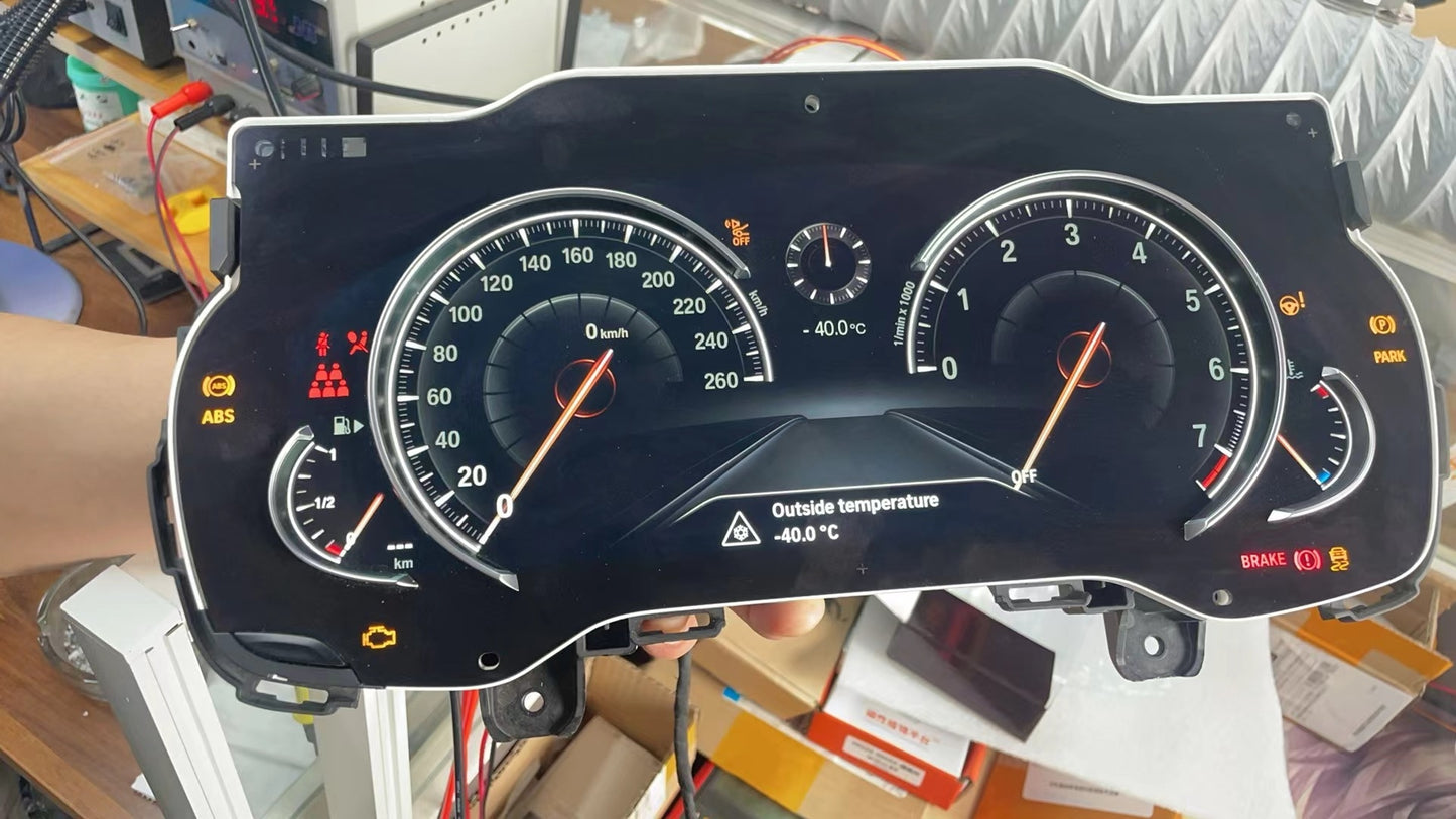 Aotsr Screen For BMW 5 Series G30 6 Series G32 7 Series G11 LCD Digital Cluster Virtual Cockpit Speedometer Dashboard LCD Screen Instrument Panel Part