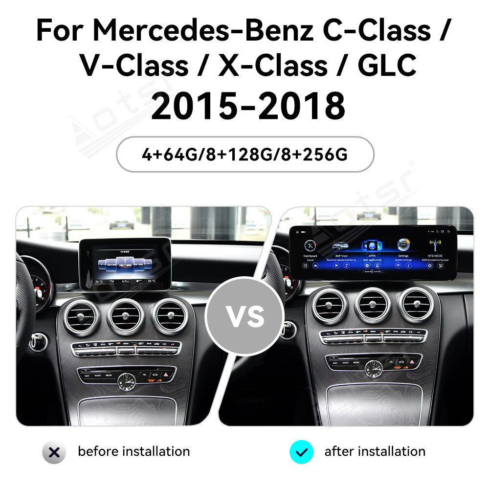 14.9 Inch Tesla Screen For Mercedes-Benz B-Class 2015-2018 Android 13.0 Car Radio Player GPS Navi Auto Stereo Multimedia Video DSP Carplay 4G SIM