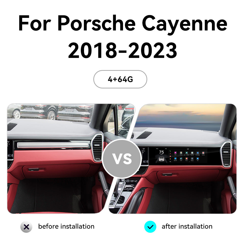 Tesla Screen For Porsche Cayenne 2018-2023 Android 13.0 Car Radio Player GPS Navi Auto Stereo Multimedia Video DSP Carplay 4G SIM