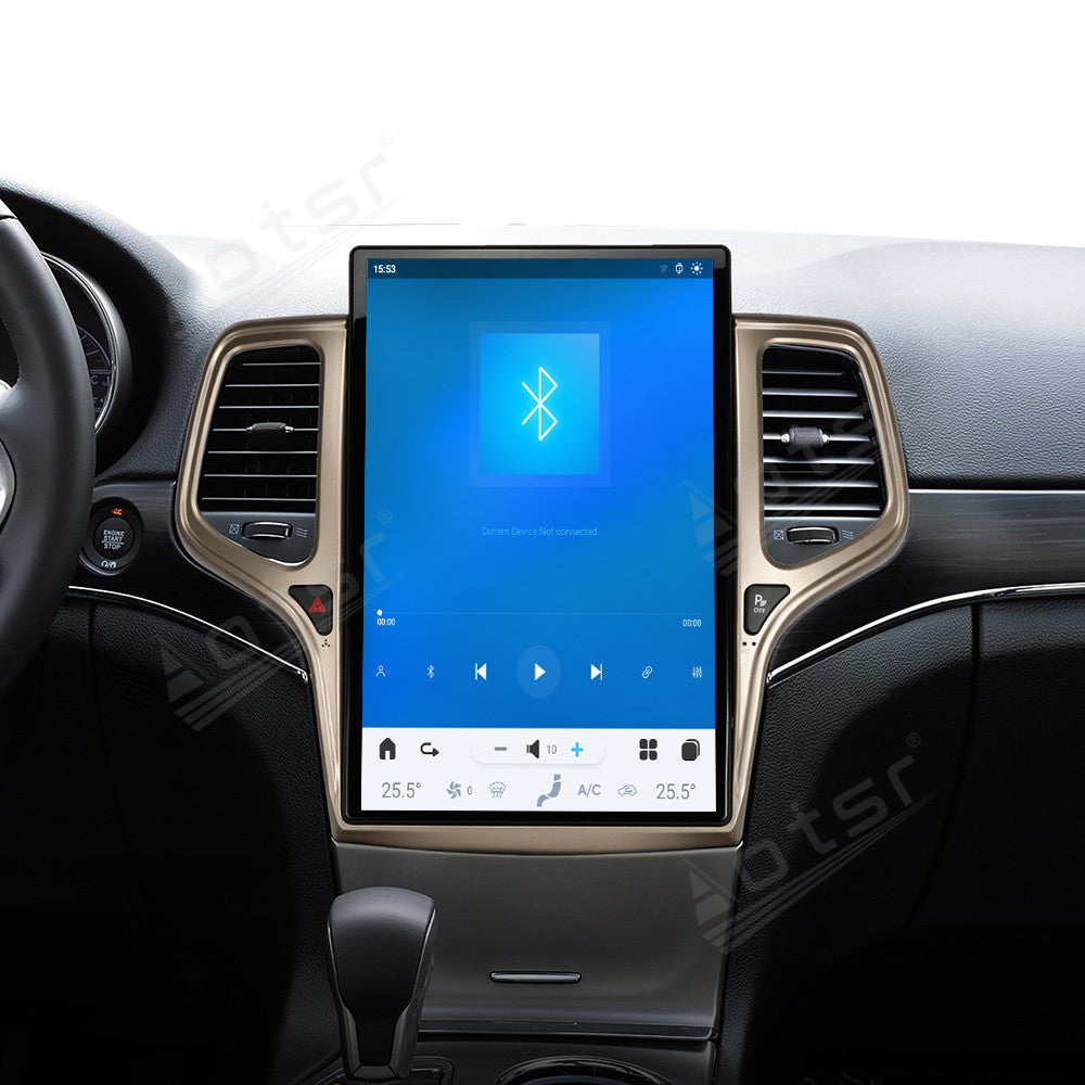 14.4 Inch Tesla Screen For Jeep Grand Cherokee 2014+ golden Android 13.0 Car Radio Player GPS Navi Auto Stereo Multimedia Video DSP Carplay 4G SIM