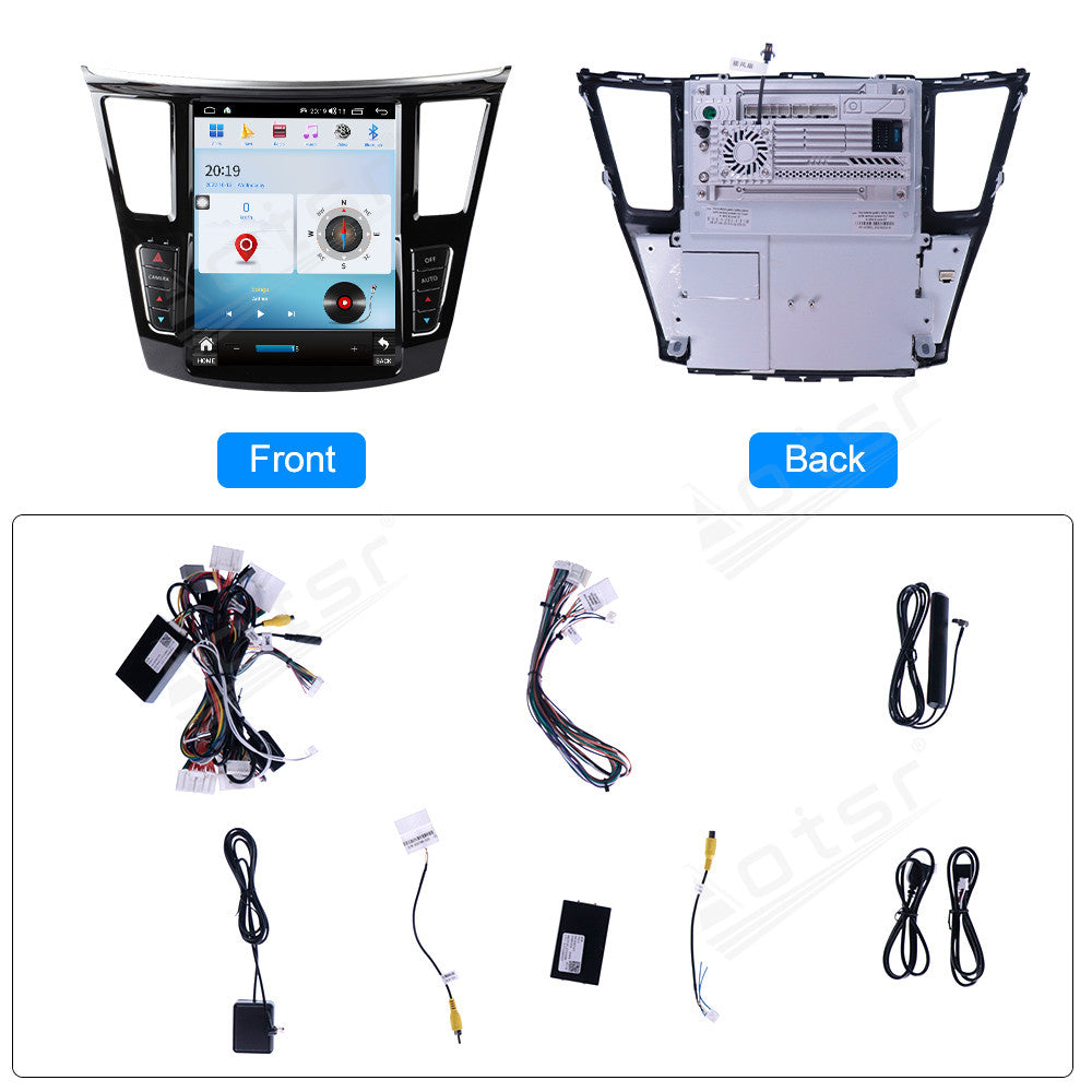 Tesla Screen For Infiniti QX60 IX35 2014-2019 Android 13.0 Car Radio Player GPS Navi Auto Stereo Multimedia Video DSP Carplay 4G SIM