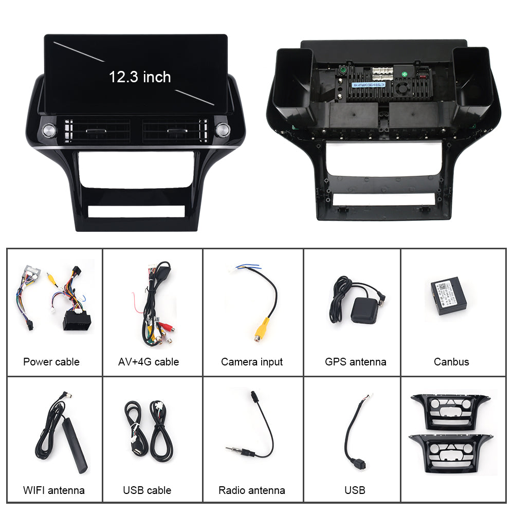 Tesla Screen For Jeep Grand Cherokee 2011-2017 Android 13.0 Car Radio Player GPS Navi Auto Stereo Multimedia Video DSP Carplay 4G SIM