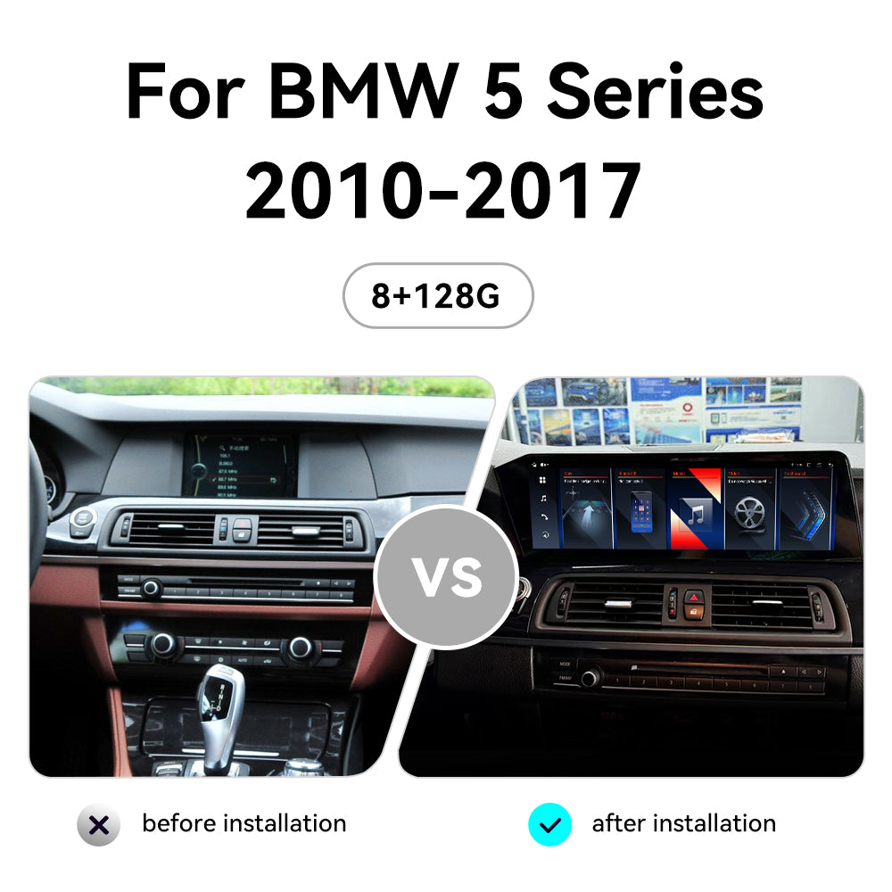 14.9 Inch Tesla Screen For BMW 5 Series 2010-2017 Android 13.0 Car Radio Player GPS Navi Auto Stereo Multimedia Video DSP Carplay 4G SIM