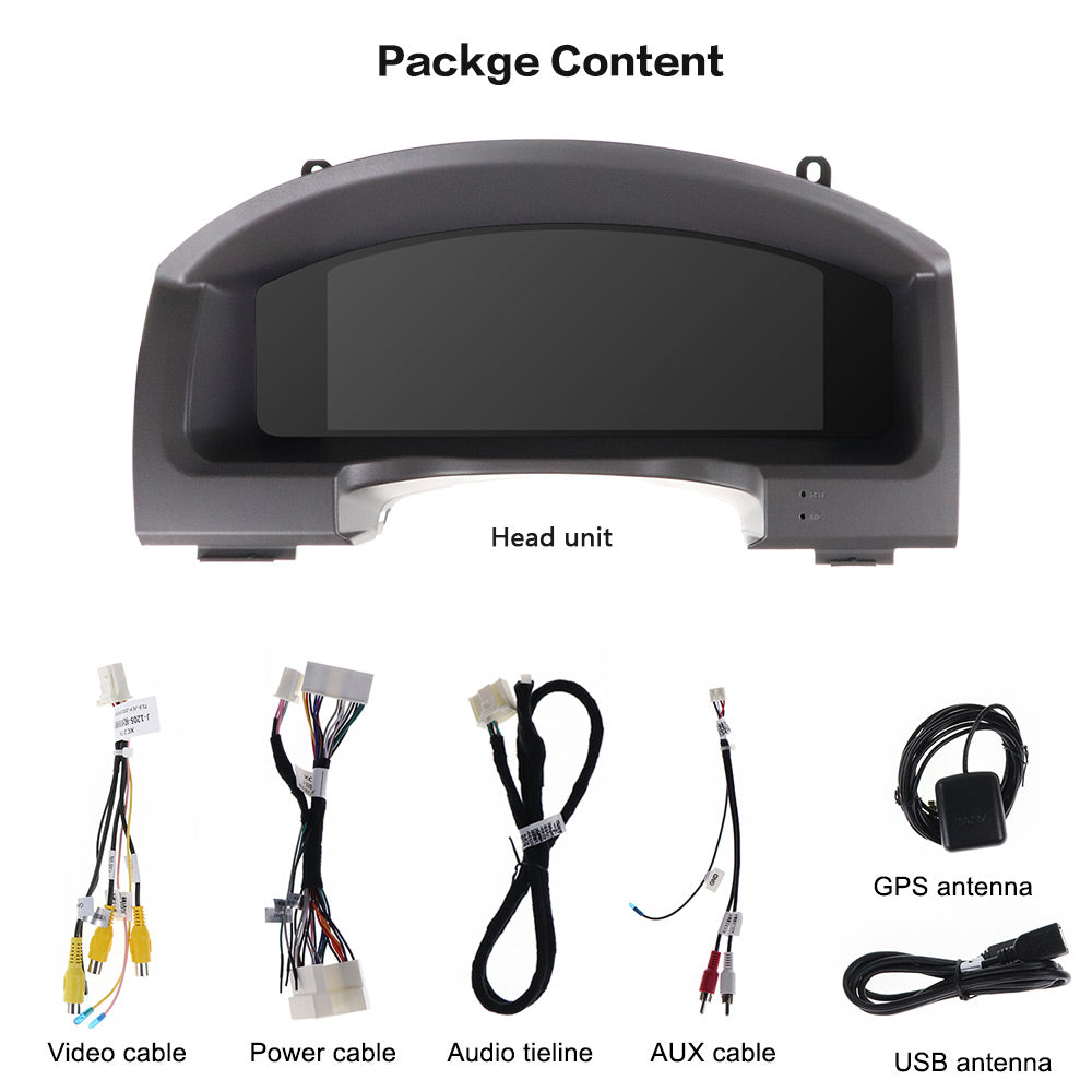 Aotsr Screen For Prado 150 Toyota Land Cruiser LCD Digital Cluster Virtual Cockpit Speedometer Dashboard LCD Screen Instrument Panel Part