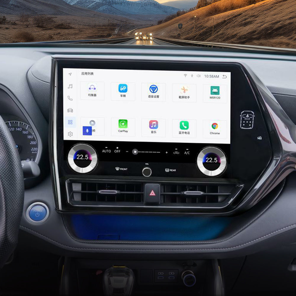 Tesla Screen For Toyota Highlander 2021-2023 Android 13.0 Car Radio Player GPS Navi Auto Stereo Multimedia Video DSP Carplay 4G SIM