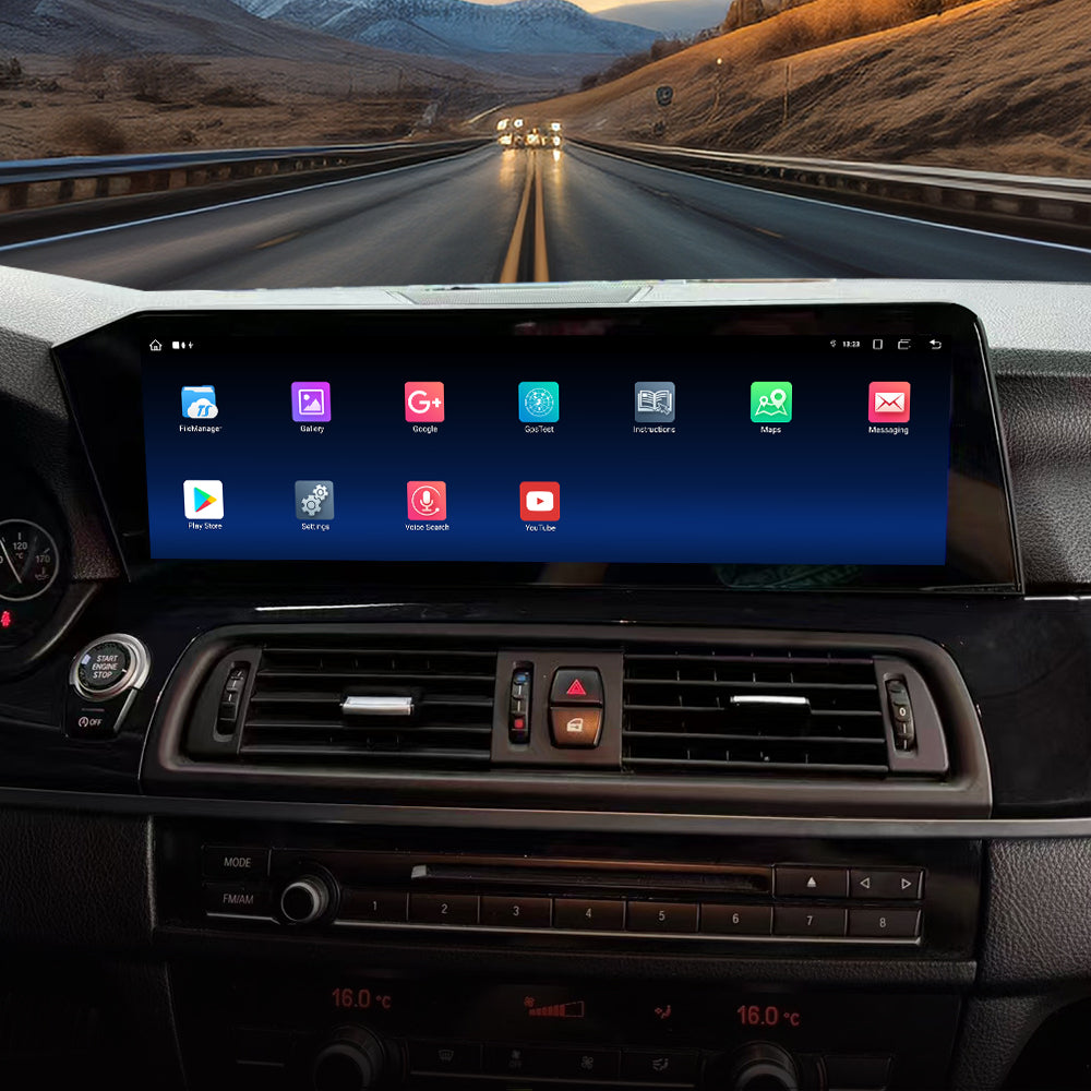 14.9 Inch Tesla Screen For BMW 5 Series 2010-2017 Android 13.0 Car Radio Player GPS Navi Auto Stereo Multimedia Video DSP Carplay 4G SIM