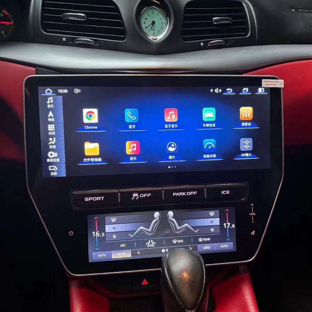22 Inch Tesla Screen For Maserati GT 2007-2015 Android 13.0 Car Radio Player GPS Navi Auto Stereo Multimedia Video DSP Carplay 4G SIM