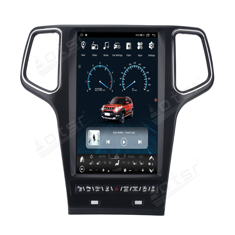 Tesla Screen For Jeep Grand Cherokee 2014-2020 Android 13.0 Car Radio Player GPS Navi Auto Stereo Multimedia Video DSP Carplay 4G SIM