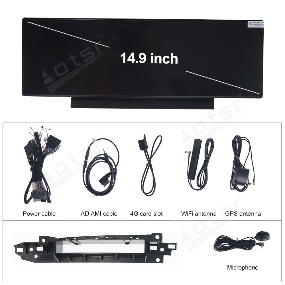 14.9 Inch Tesla Screen For Audi A6 2017 2018 2019 Android 13.0 Car Radio Player GPS Navi Auto Stereo Multimedia Video DSP Carplay 4G SIM