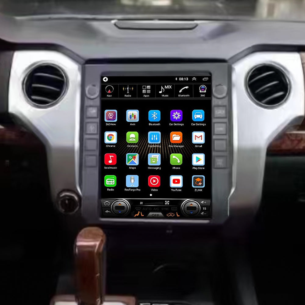 12.1 Inch Tesla Screen For Toyota Tundra 2015-2020 Android 13.0 Car Radio Player GPS Navi Auto Stereo Multimedia Video DSP Carplay 4G SIM