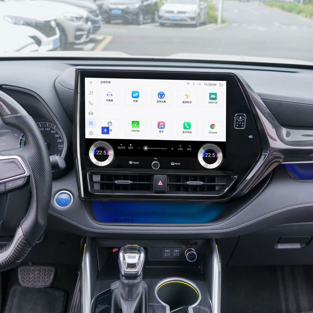 Tesla Screen For Toyota Highlander 2021-2023 Android 13.0 Car Radio Player GPS Navi Auto Stereo Multimedia Video DSP Carplay 4G SIM