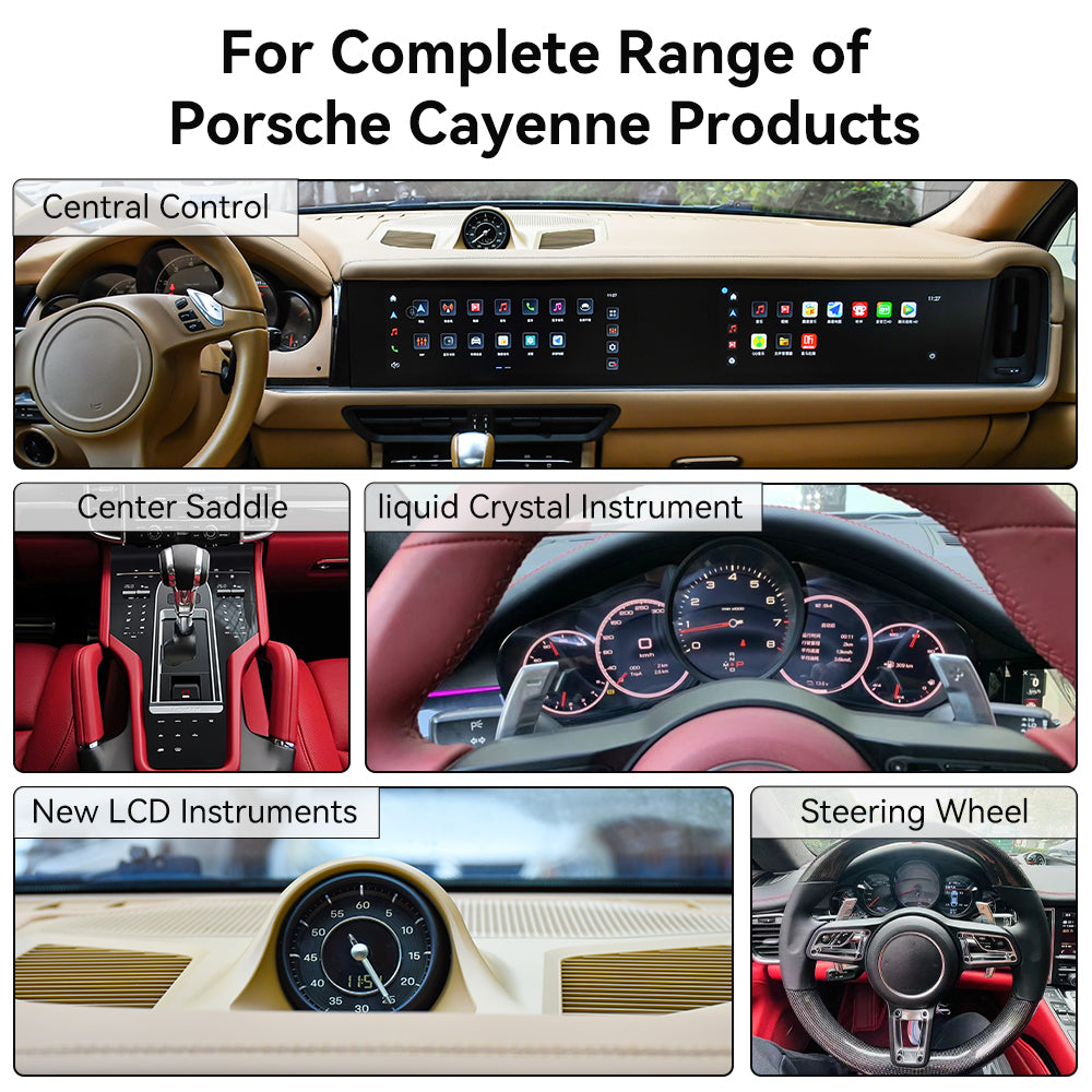 2024 Aotsr Full package For Porsche Cayenne 2010-2017 to 2024 Android 13.0 Car Radio Player GPS Navi Auto Stereo Multimedia Video DSP Carplay 4G SIM