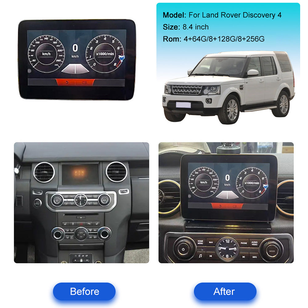 8.4 Inch Tesla Screen For Land Rover Discovery 4 Android 13.0 Car Radio Player GPS Navi Auto Stereo Multimedia Video DSP Carplay 4G SIM