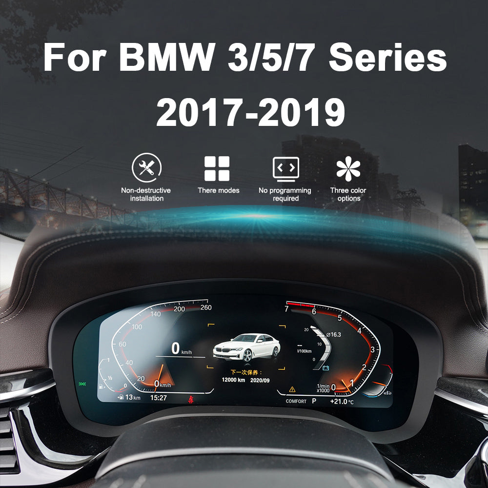 Aotsr Screen For BMW 5 Series G30 6 Series G32 7 Series G11 LCD Digital Cluster Virtual Cockpit Speedometer Dashboard LCD Screen Instrument Panel Part