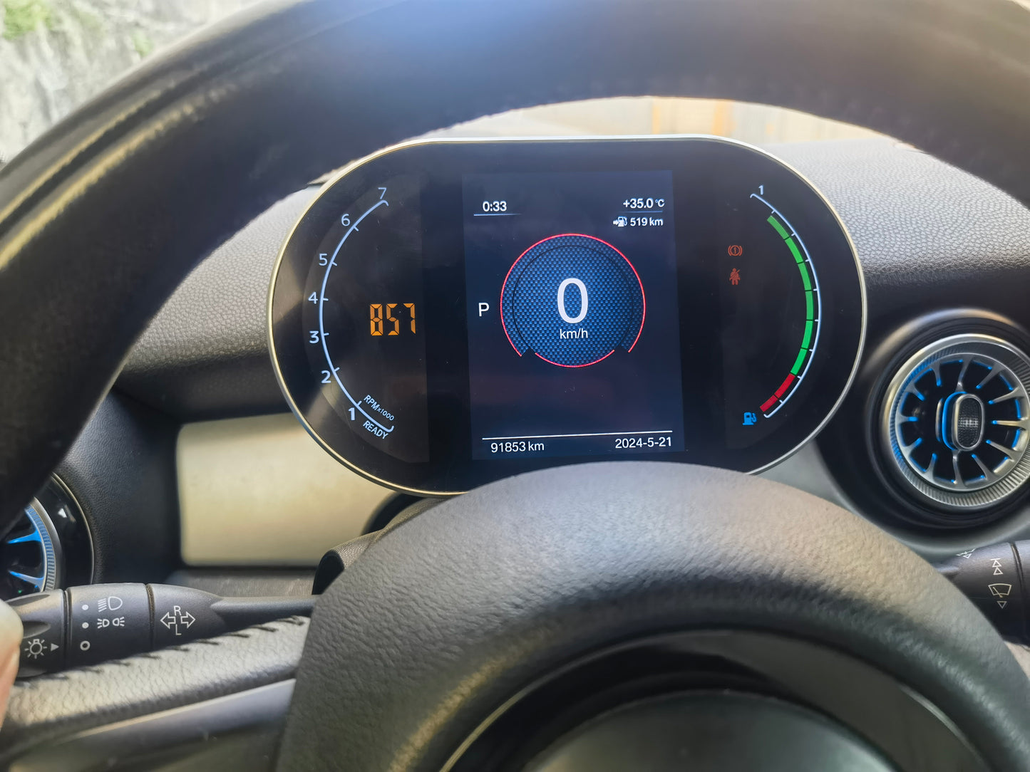 Aotsr Screen For BMW mini 2006-2013 LCD Digital Cluster Virtual Cockpit Speedometer Dashboard LCD Screen Instrument Panel Part