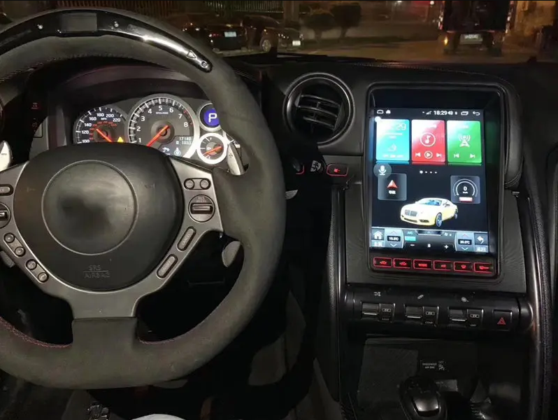 14.4 Inch Tesla Screen For Nissan GTR Skyline 2011-2016 Android 13.0 Car Radio Player GPS Navi Auto Stereo Multimedia Video DSP Carplay 4G SIM