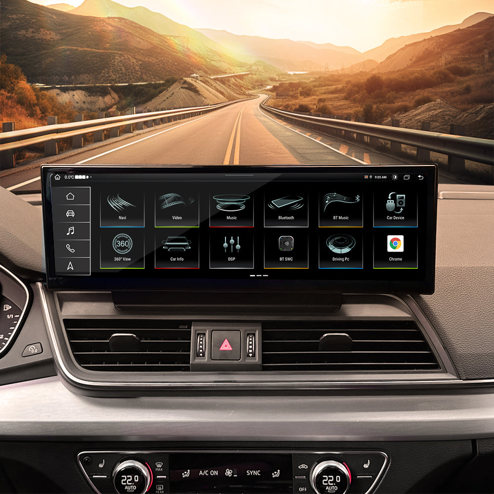 14.9 Inch Tesla Screen For Audi Q5 Q5L 2018-2020 Android 13.0 Car Radio Player GPS Navi Auto Stereo Multimedia Video DSP Carplay 4G SIM
