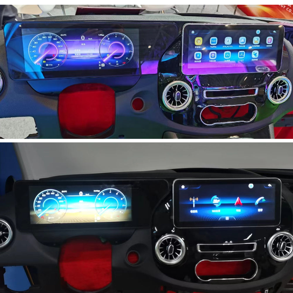 Aotsr Screen For Mercedes Benz Violet LCD Digital Cluster Virtual Cockpit Speedometer Dashboard LCD Screen Instrument Panel Part