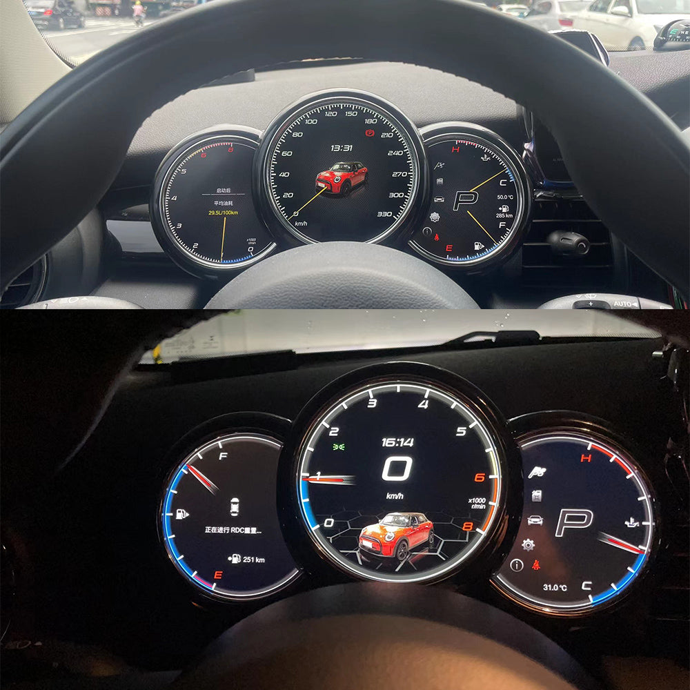 Aotsr Screen For BMW MINI triple link 2014-2023 LCD Digital Cluster Virtual Cockpit Speedometer Dashboard LCD Screen Instrument Panel Part
