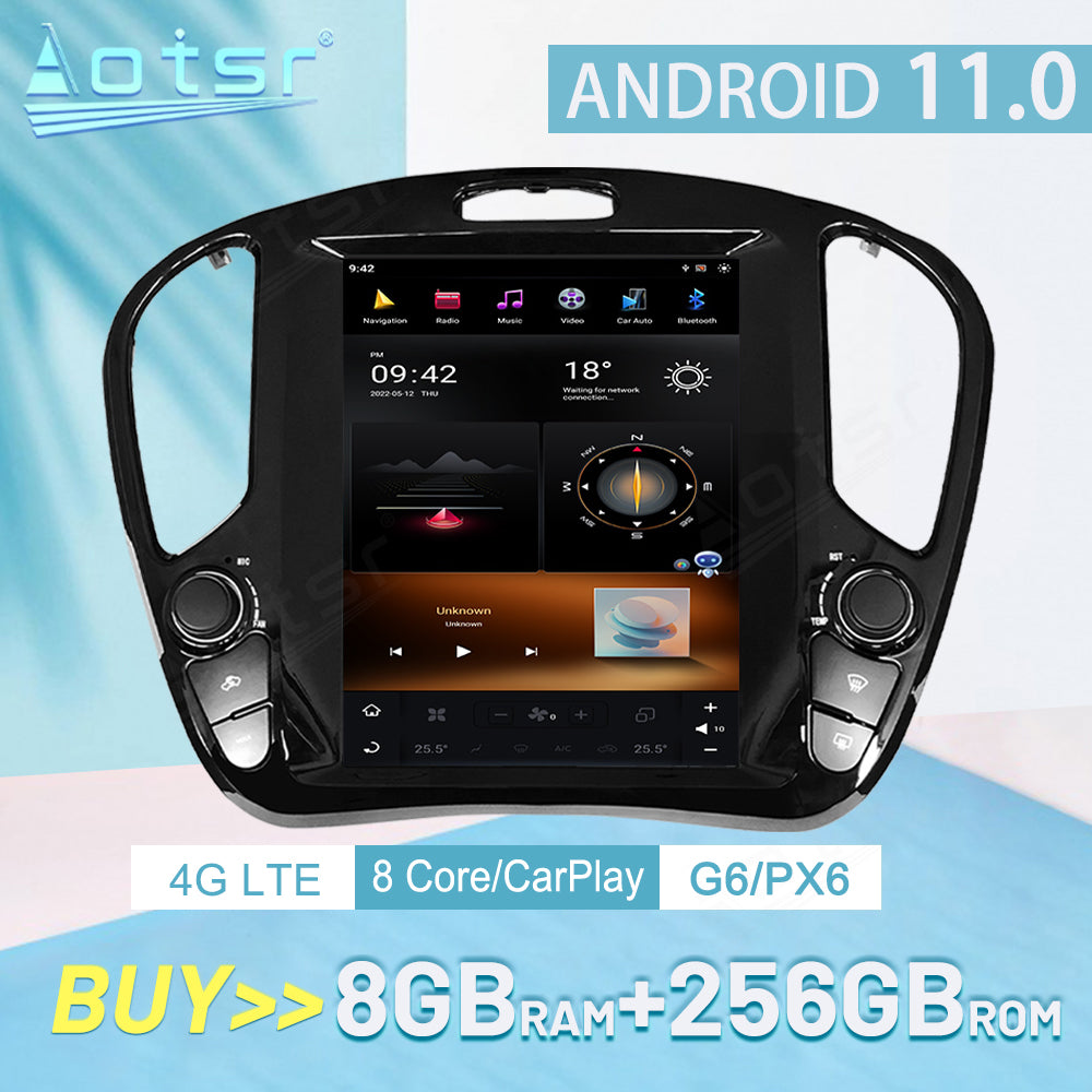 For Nissan JUKE 10.4 Inch Tesla-style Carplay Screens (2010-2019)