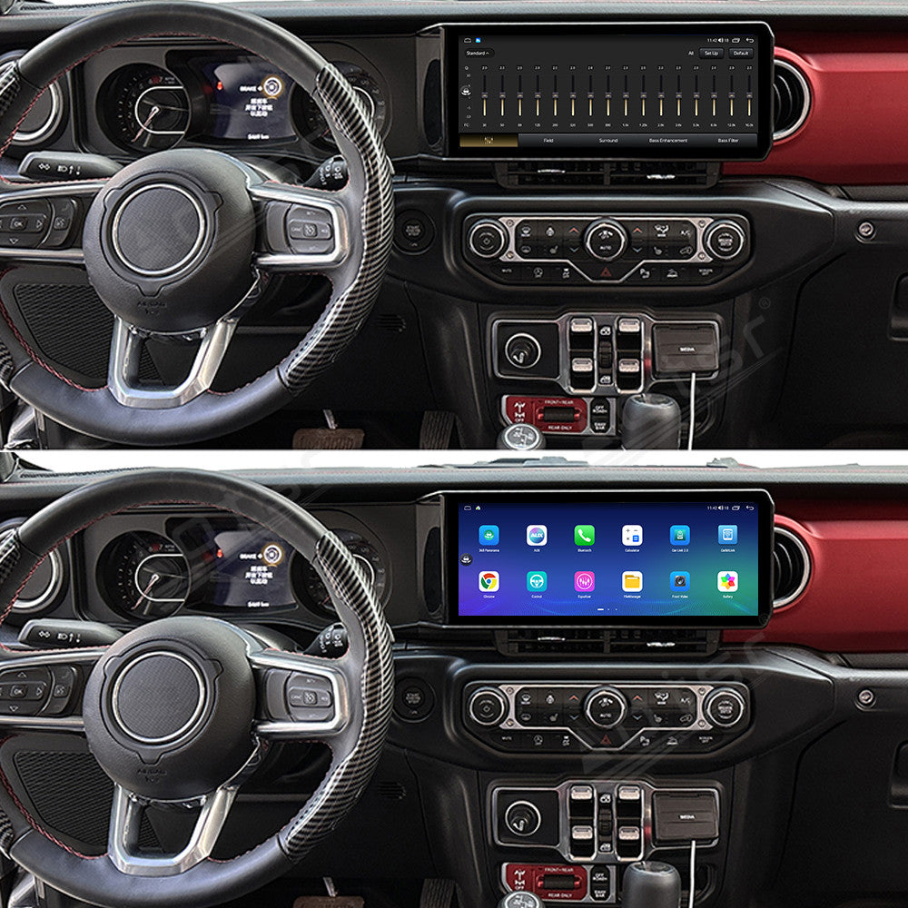 Tesla Screen For Jeep wrangler JL 2018-2021 Android 13.0 Car Radio Player GPS Navi Auto Stereo Multimedia Video DSP Carplay 4G SIM