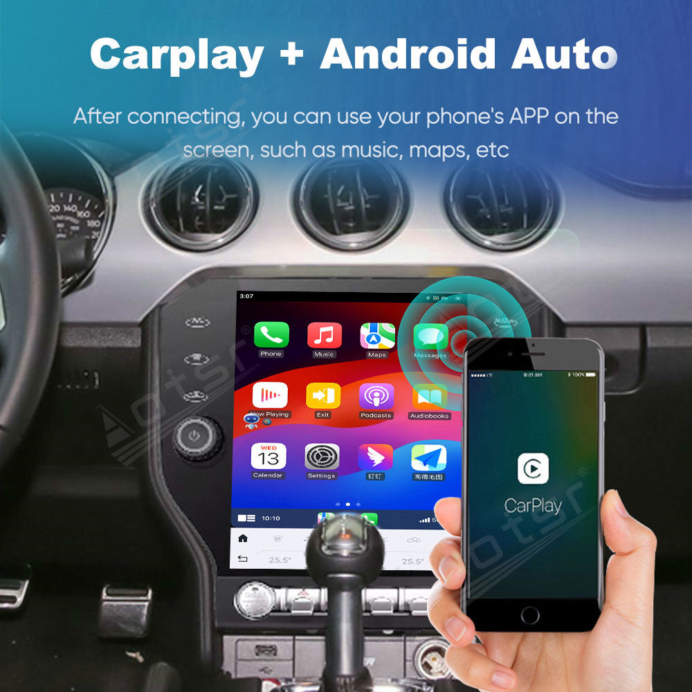 For Ford Mustang Manual 10.5 Inch Tesla-style Carplay Screens(2015-2020)