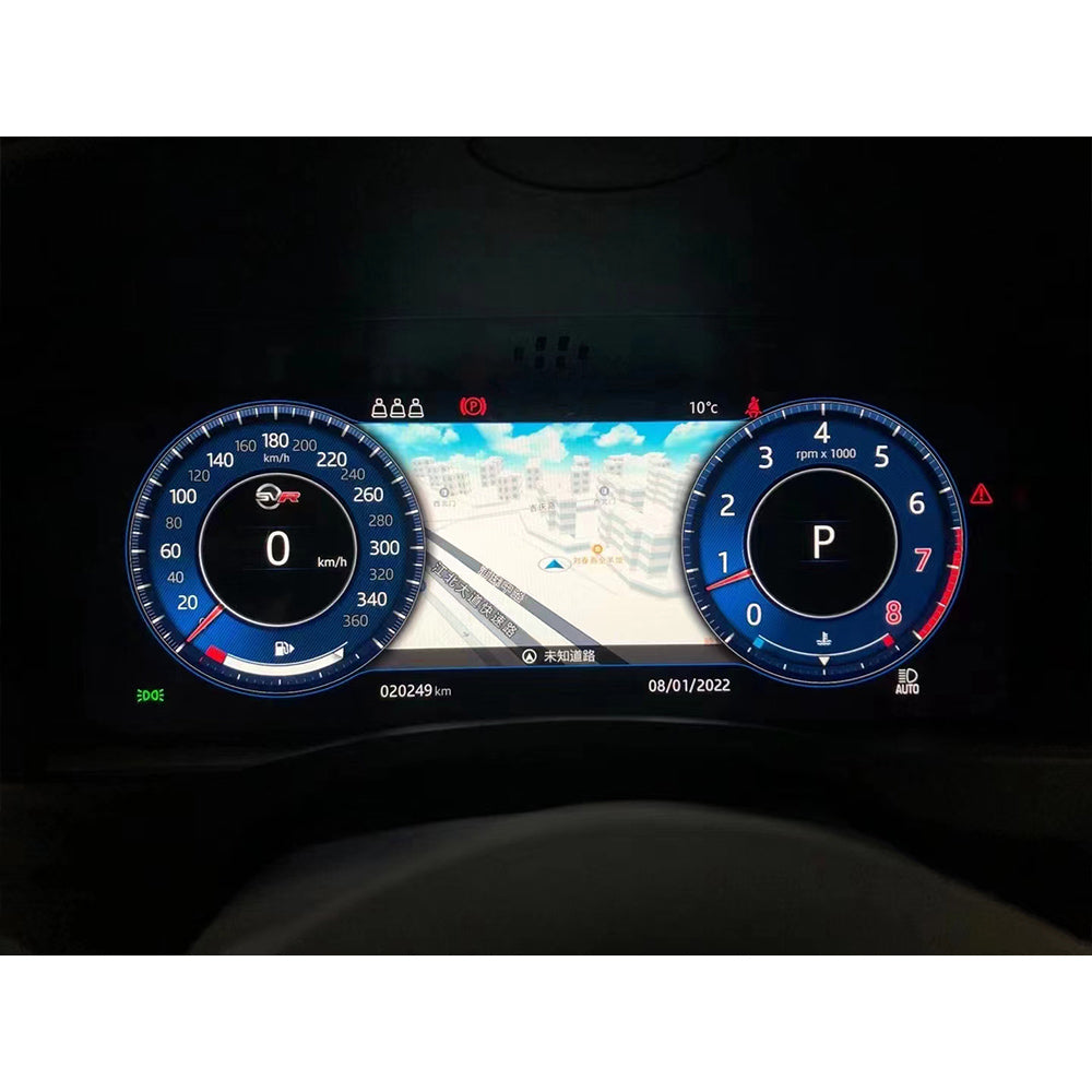 Aotsr Screen For Land Rover Jaguar XE LCD Digital Cluster Virtual Cockpit Speedometer Dashboard LCD Screen Instrument Panel Part
