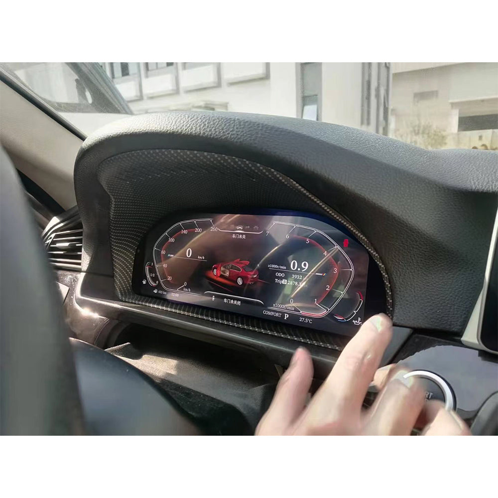 Aotsr Screen For BMW carbon fiber LCD Digital Cluster Virtual Cockpit Speedometer Dashboard LCD Screen Instrument Panel Part