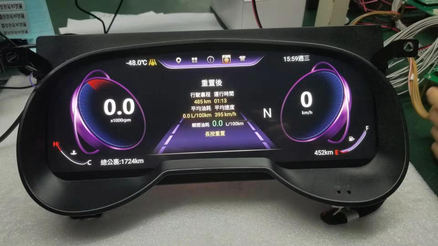 Aotsr Screen For Toyota RAV4 Land Cruiser LCD Digital Cluster Virtual Cockpit Speedometer Dashboard LCD Screen Instrument Panel Part