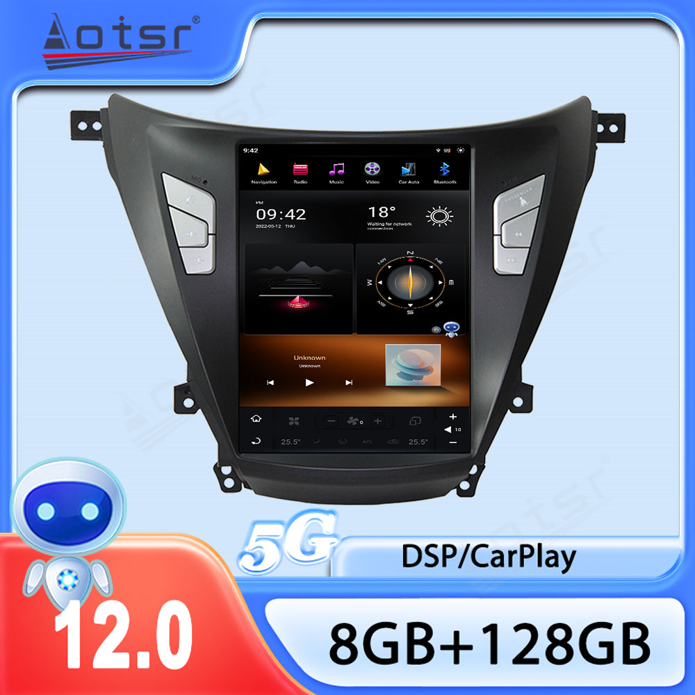 For Hyundai Elantra 10.4 Inch Tesla-style Carplay Screens(2016-2018)