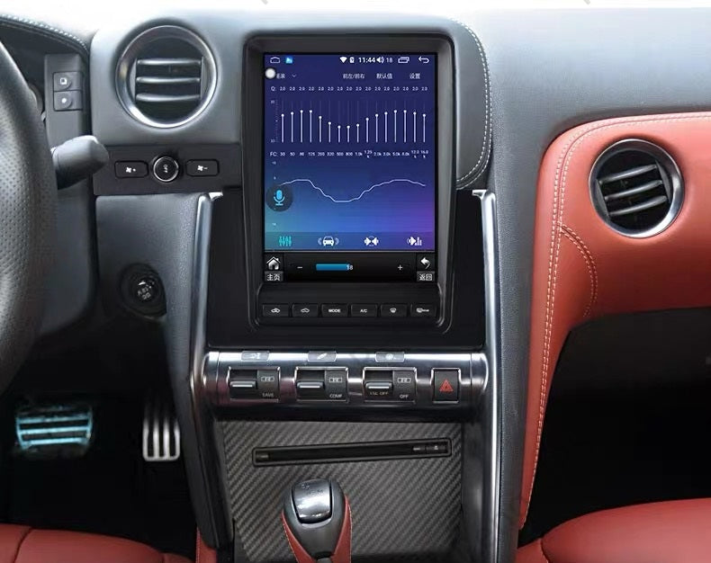 14.4 Inch Tesla Screen For Nissan GTR Skyline 2011-2016 Android 13.0 Car Radio Player GPS Navi Auto Stereo Multimedia Video DSP Carplay 4G SIM