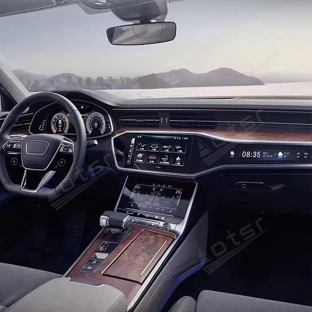 Tesla Screen For Audi A6L C8 A7 2019 2020 LCD screen Android 13.0 Car Radio Player GPS Navi Auto Stereo Multimedia Video DSP Carplay 4G SIM