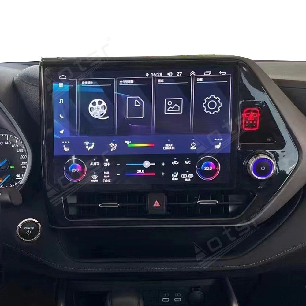 15 Inch Tesla Screen For Toyota Highlander 2022 Android 13.0 Car Radio Player GPS Navi Auto Stereo Multimedia Video DSP Carplay 4G SIM