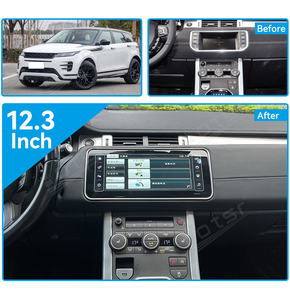 Tesla Screen For Land Rover Range Rover Evoque Android 13.0 Car Radio Player GPS Navi Auto Stereo Multimedia Video DSP Carplay 4G SIM