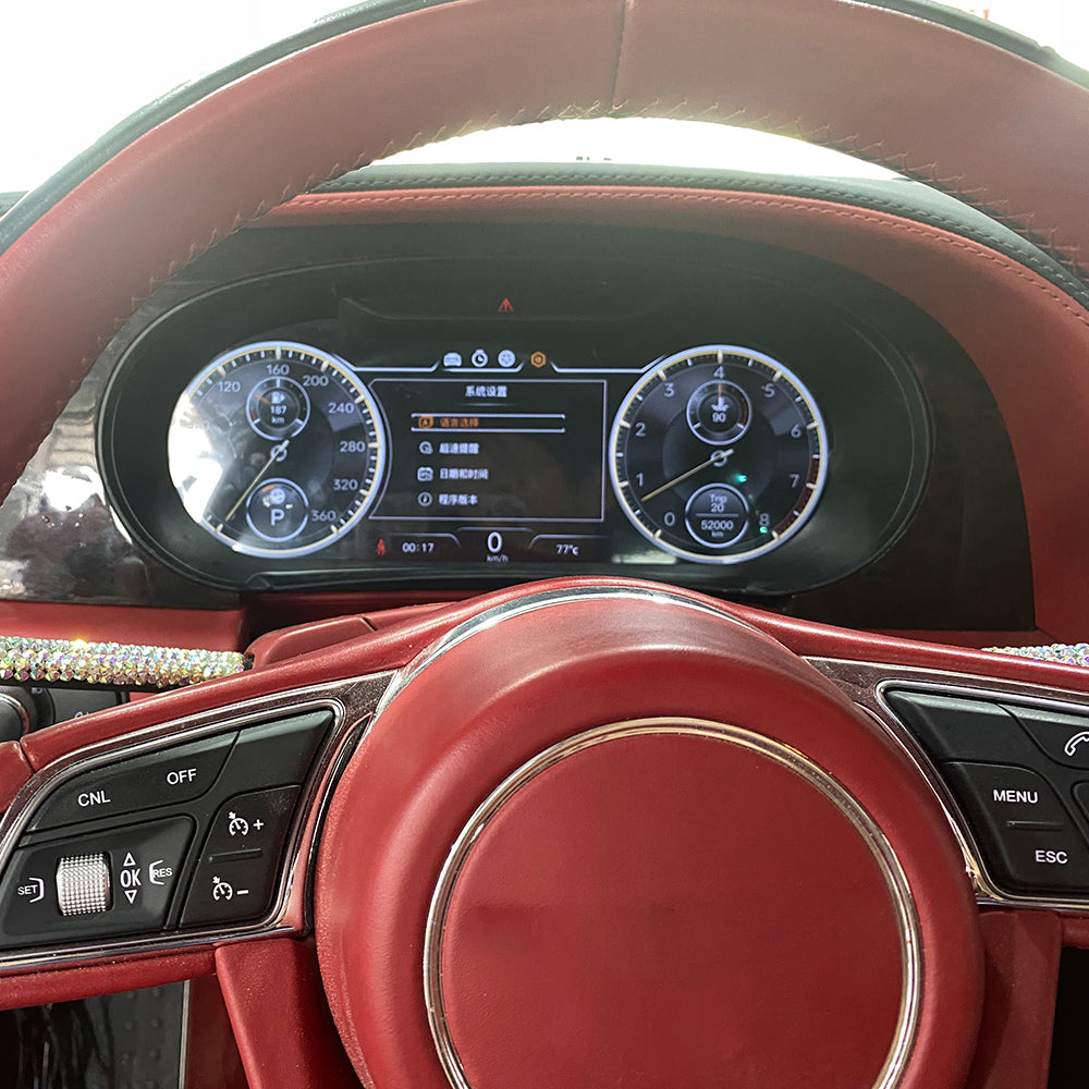 Aotsr Screen For Bentley Series LCD Digital Cluster Virtual Cockpit Speedometer Dashboard LCD Screen Instrument Panel Part