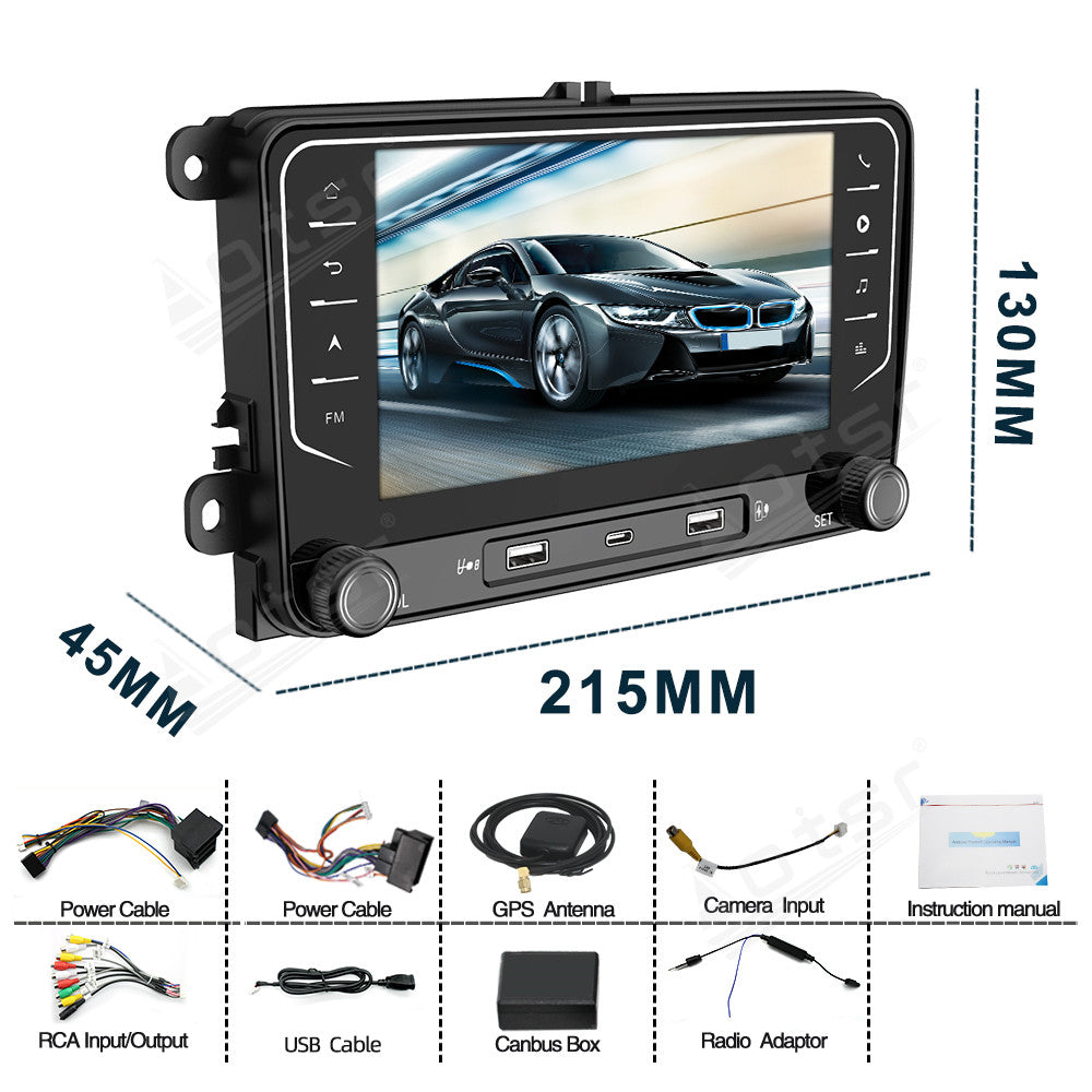 8.0 Inch Tesla Screen For Volkswagen new style all-purpose machine Android 13.0 Car Radio Player GPS Navi Auto Stereo Multimedia Video DSP Carplay 4G SIM