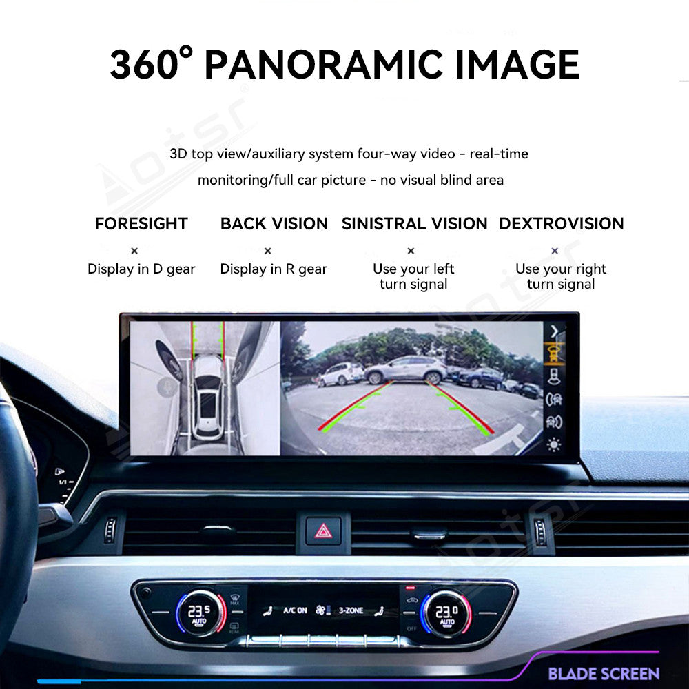 14.9 Inch Tesla Screen For Audi A4L A5 2017 2018 2019 Android 13.0 Car Radio Player GPS Navi Auto Stereo Multimedia Video DSP Carplay 4G SIM