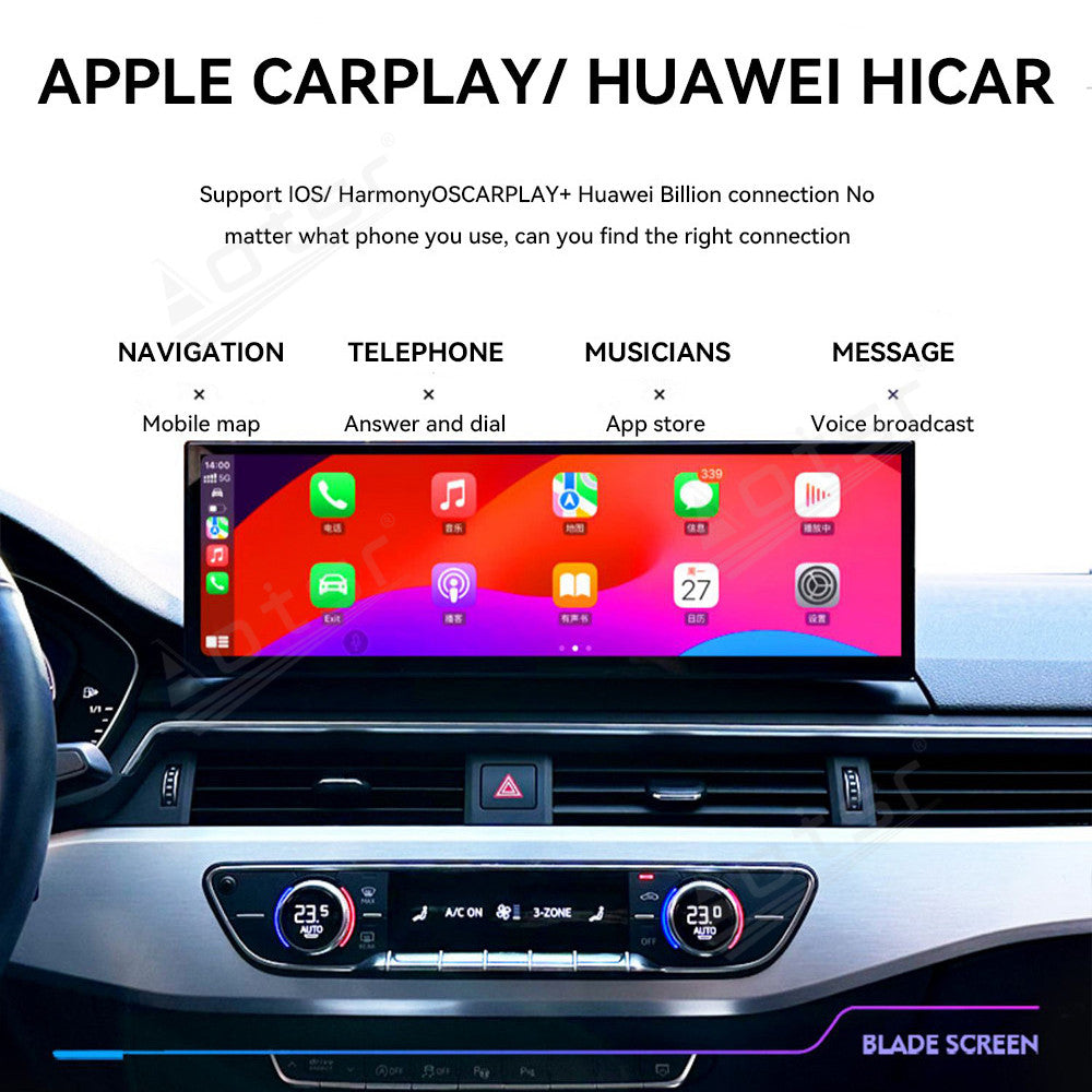 14.9 Inch Tesla Screen For Audi A4L A5 2017 2018 2019 Android 13.0 Car Radio Player GPS Navi Auto Stereo Multimedia Video DSP Carplay 4G SIM
