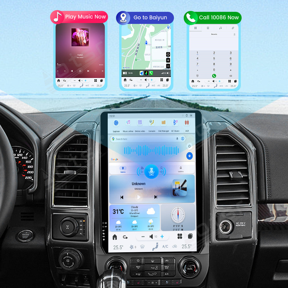 For Ford F150 14.4 Inch Tesla-style Carplay Screens (2015-2021)