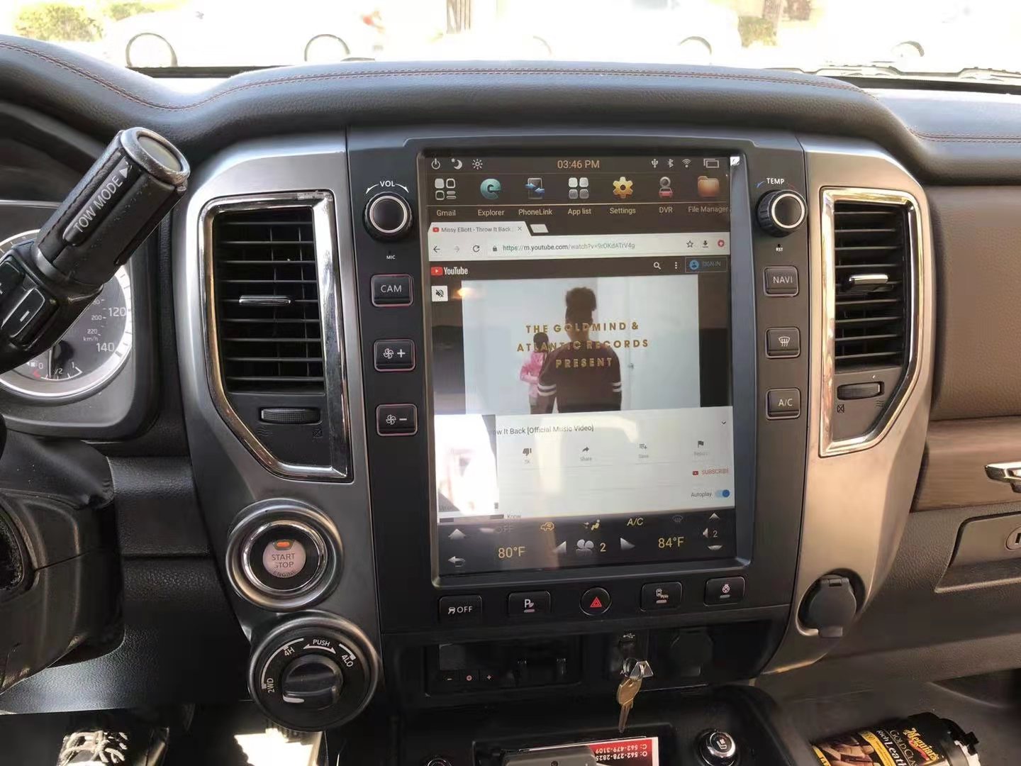 12.1 Inch Tesla Screen For Nissan Titan 2010-2019 Android 13.0 Car Radio Player GPS Navi Auto Stereo Multimedia Video DSP Carplay 4G SIM