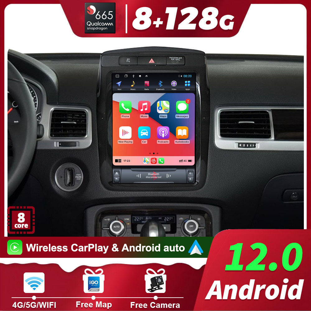 For Volkswagen Touareg 10.4 Inch Tesla-style Carplay Screens (2010-2017)
