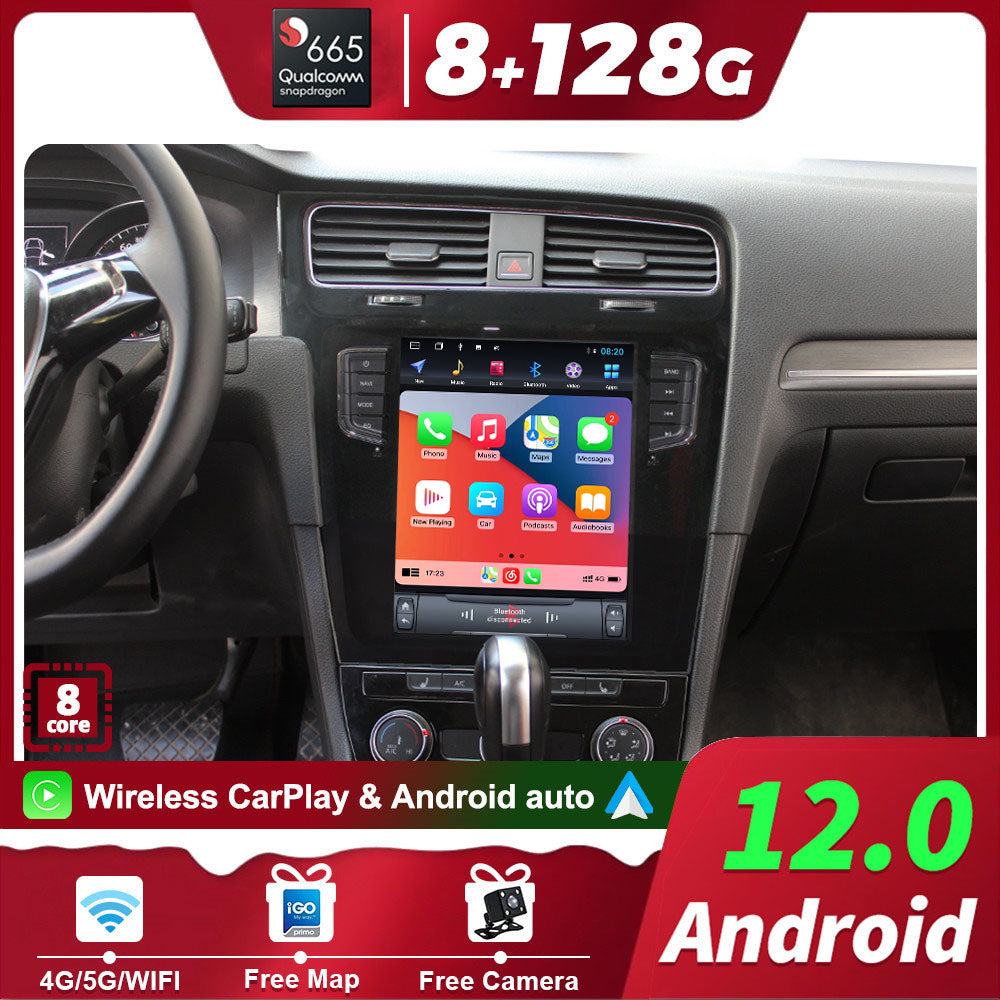 For Volkswagen Golf 7 (2013-2016) 10.4 Inch Tesla-style Carplay Screens