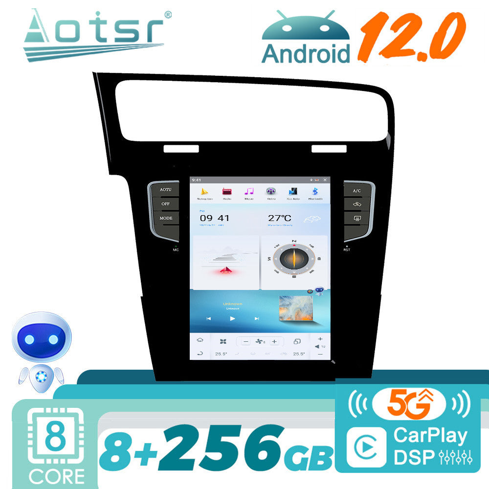 For Volkswagen Golf 7 (2013-2016) 10.4 Inch Tesla-style Carplay Screens