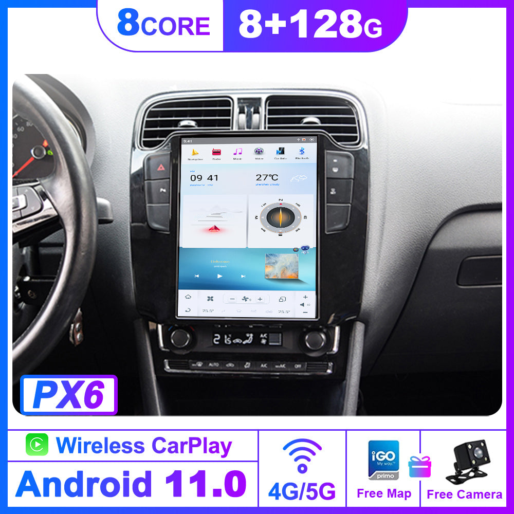 For Volkswagen POLO 10.4 Inch Tesla-style Carplay Screens (2011-2016)