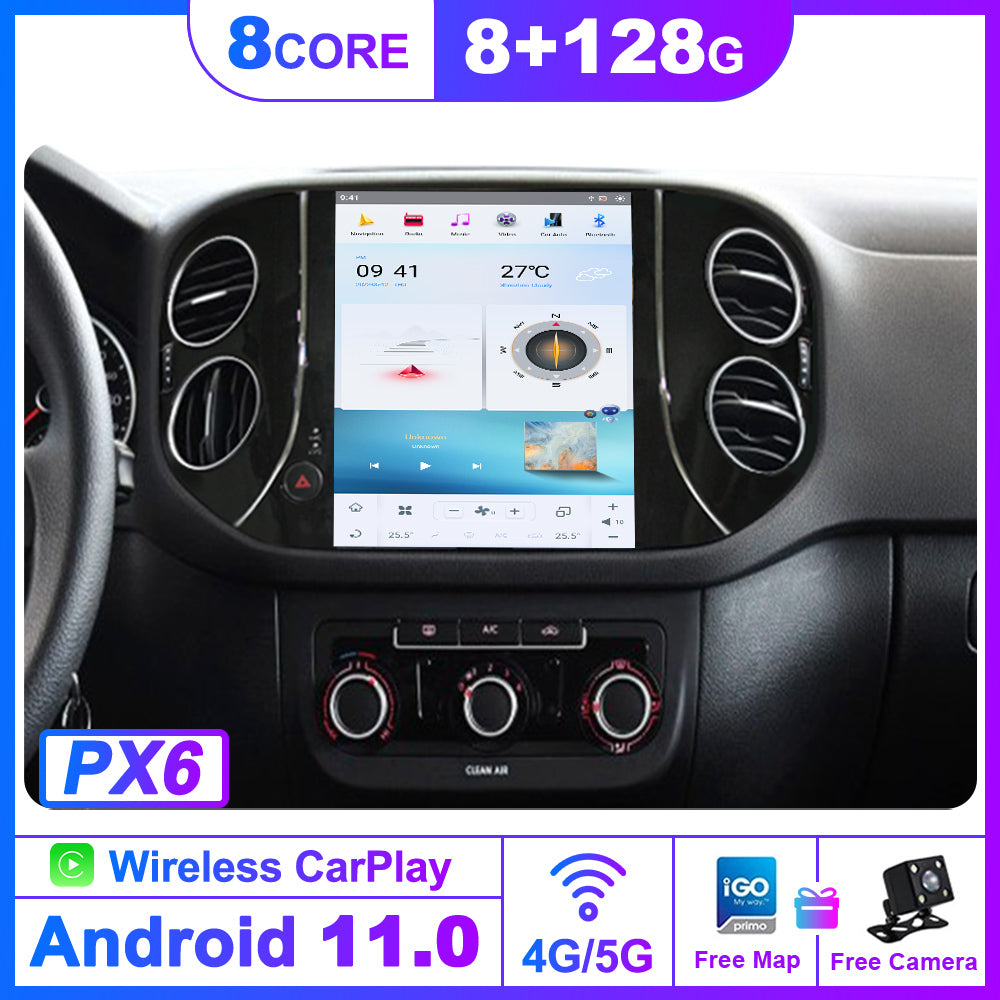 For Volkswagen Tiguan 10.4 Inch Tesla-style Carplay Screens (2010-2016)