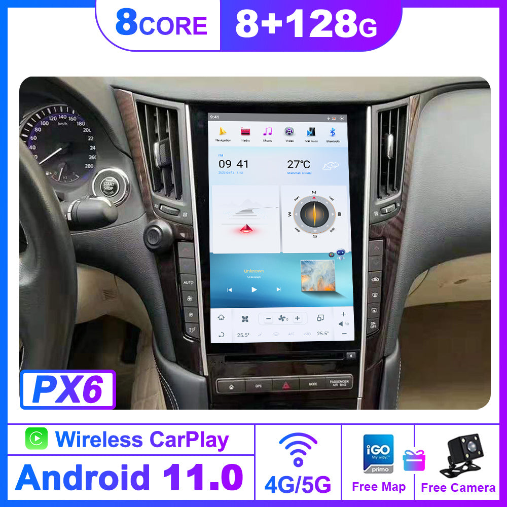 For Infiniti Q50L 12.1 Inch Tesla-style Carplay Screens(2015-2018)