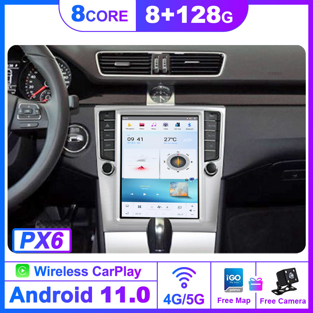 For Volkswagen Magotan 10.4 Inch Tesla-style Carplay Screens (2012-2016)